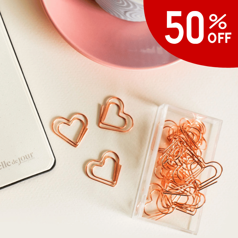 Rose Gold Paper & Binder Clips