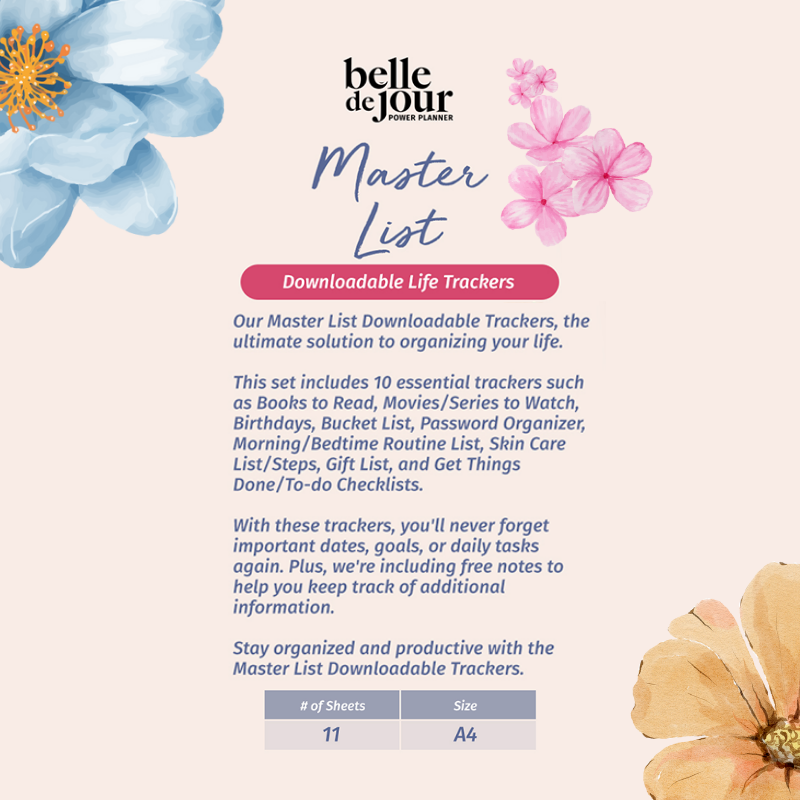 Printable Master To-Do List Templates