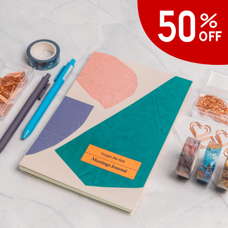Forget-Me-Not Notebook Meetings