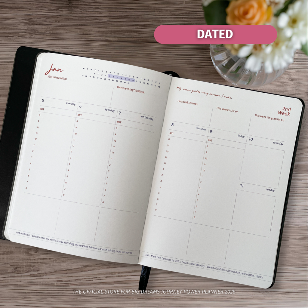 2026 Big Dreams Journey Planner (Content Creator)