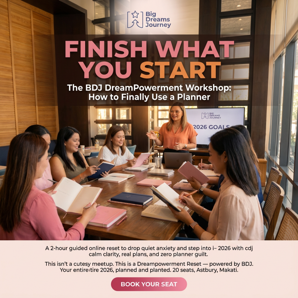 Finish What You Start: A BDJ Dreampowerment Workshop on How To Use A Planner