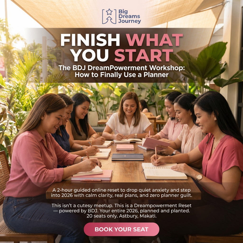Finish What You Start: A BDJ Dreampowerment Workshop on How To Use A Planner