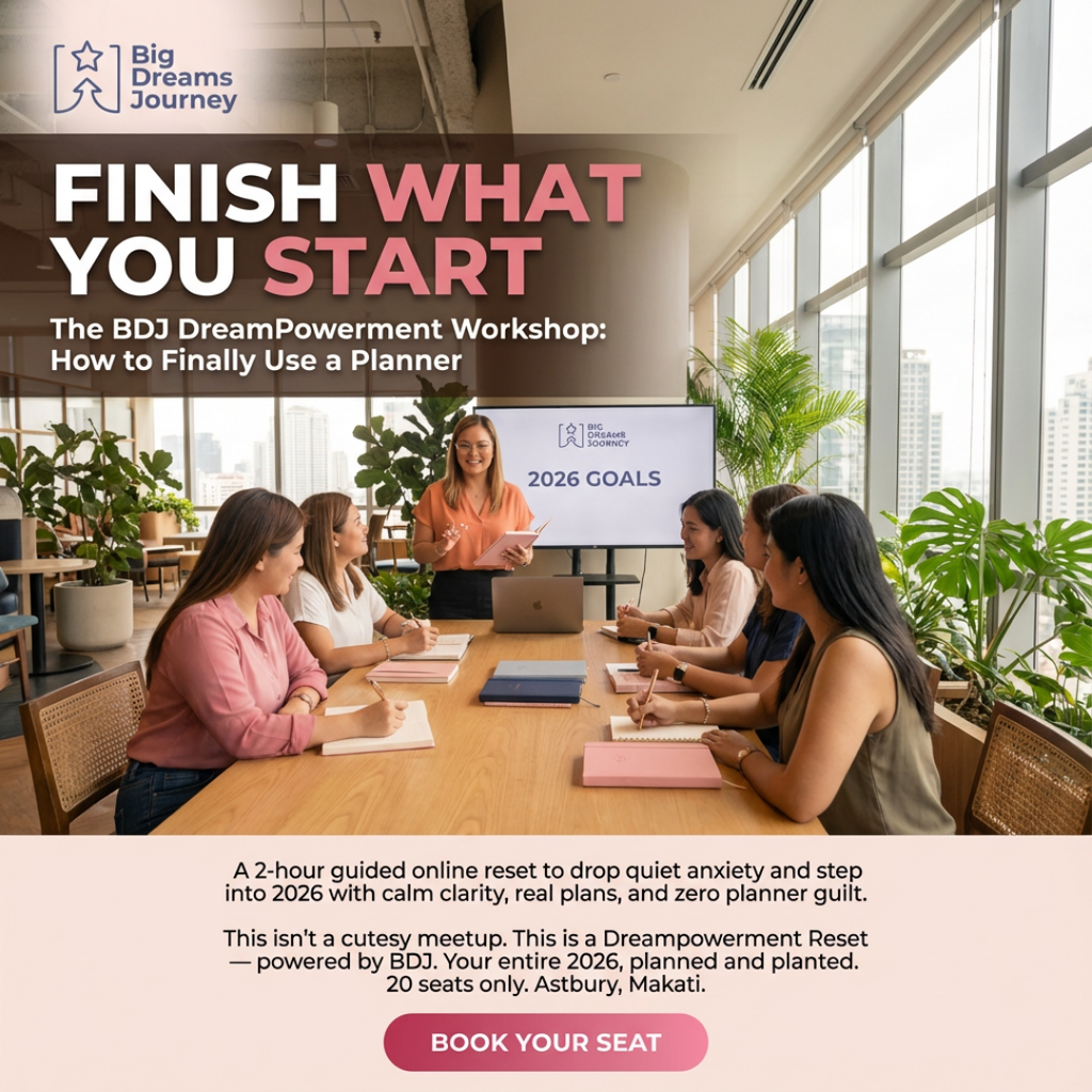 Finish What You Start: A BDJ Dreampowerment Workshop on How To Use A Planner