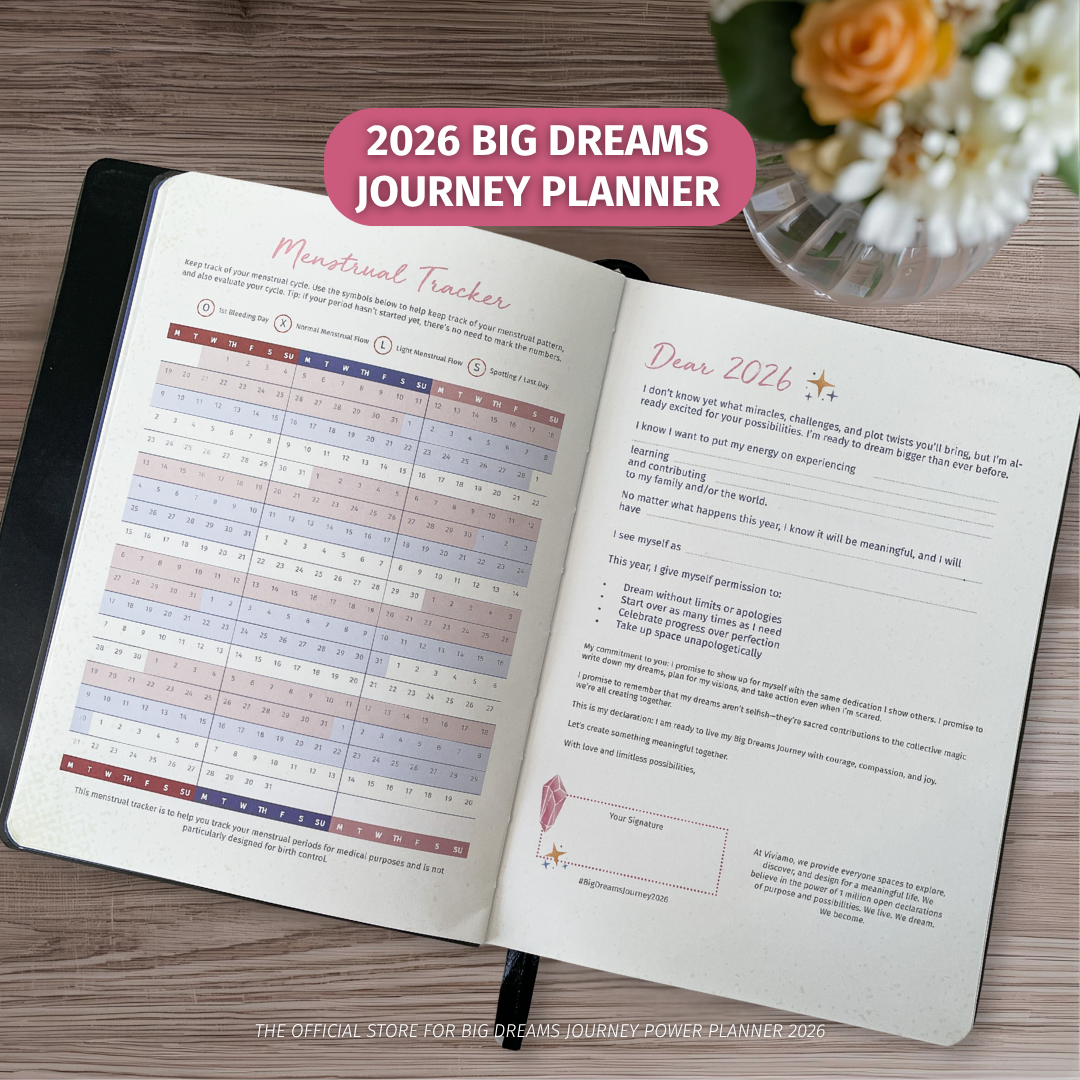 2026 Big Dreams Journey Planner + PVC Cover