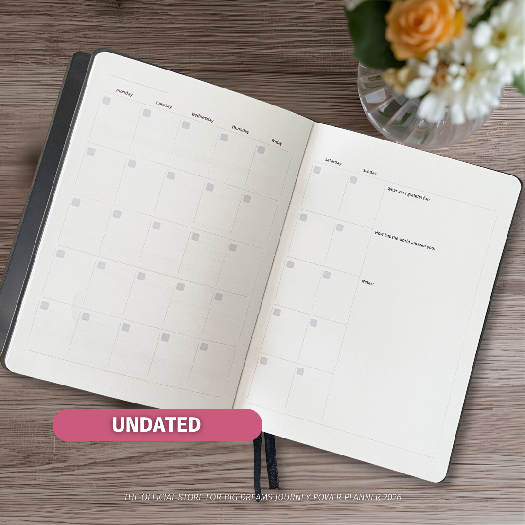 2026 Big Dreams Journey Planner + PVC Cover