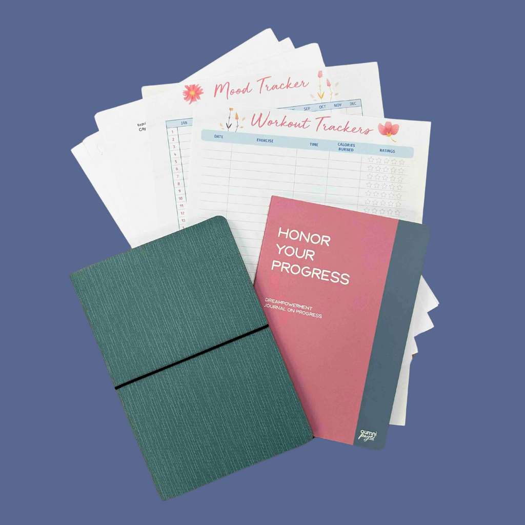 Bundle Quest Journal A5 + Dreampowerment Journal + Downloadable Tracker