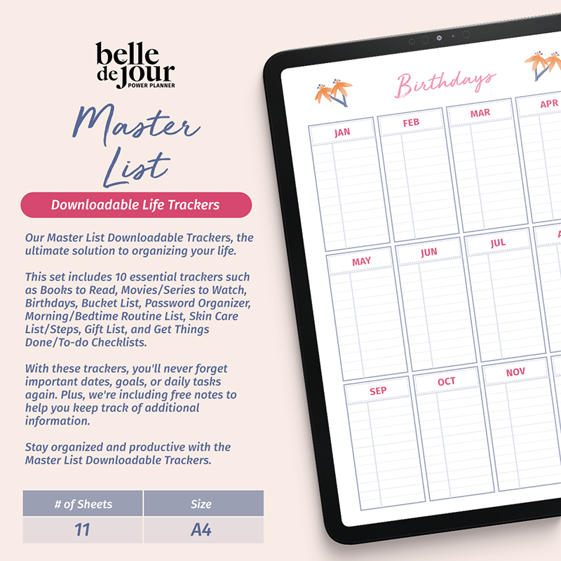 list trackers