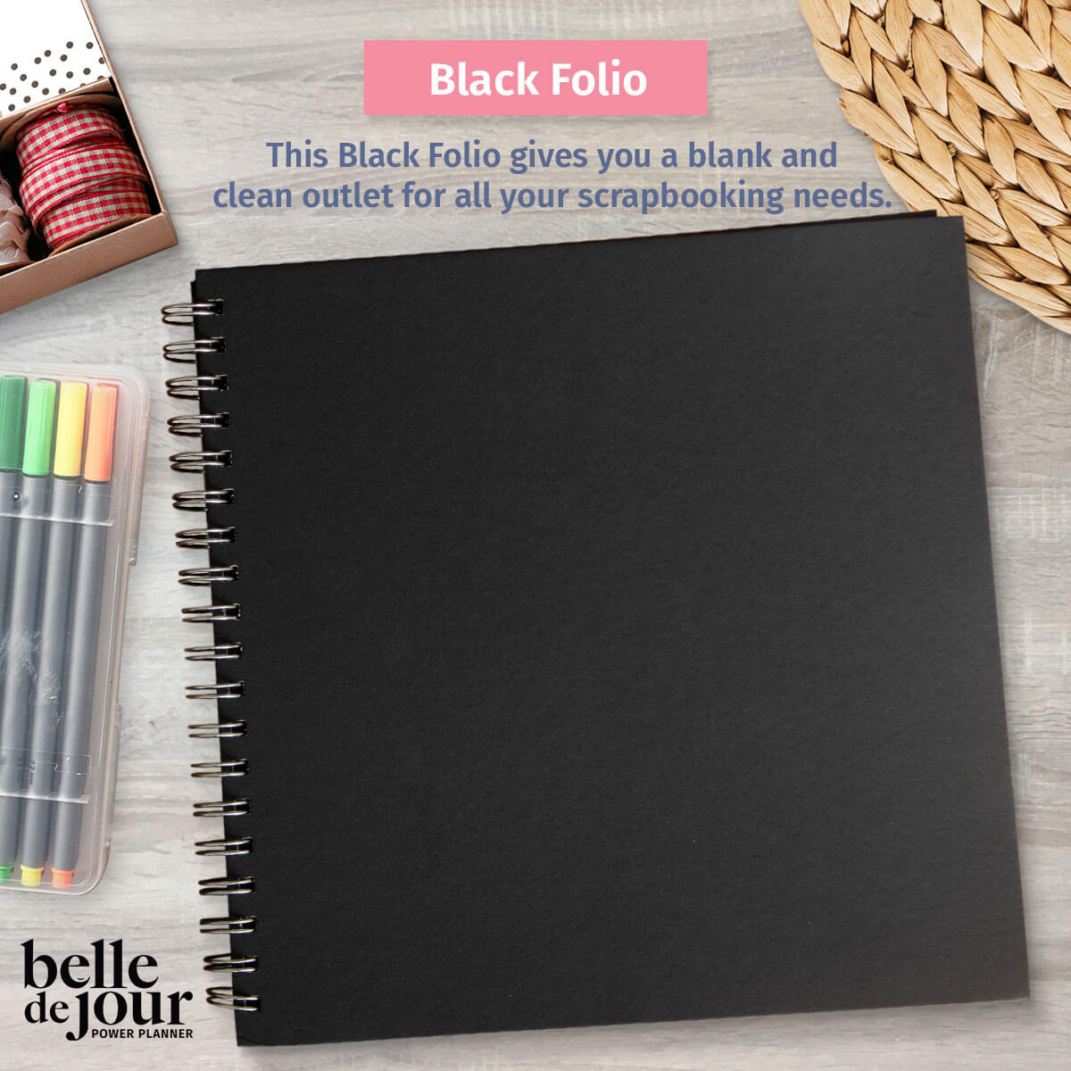 Black Folio Scrapbook