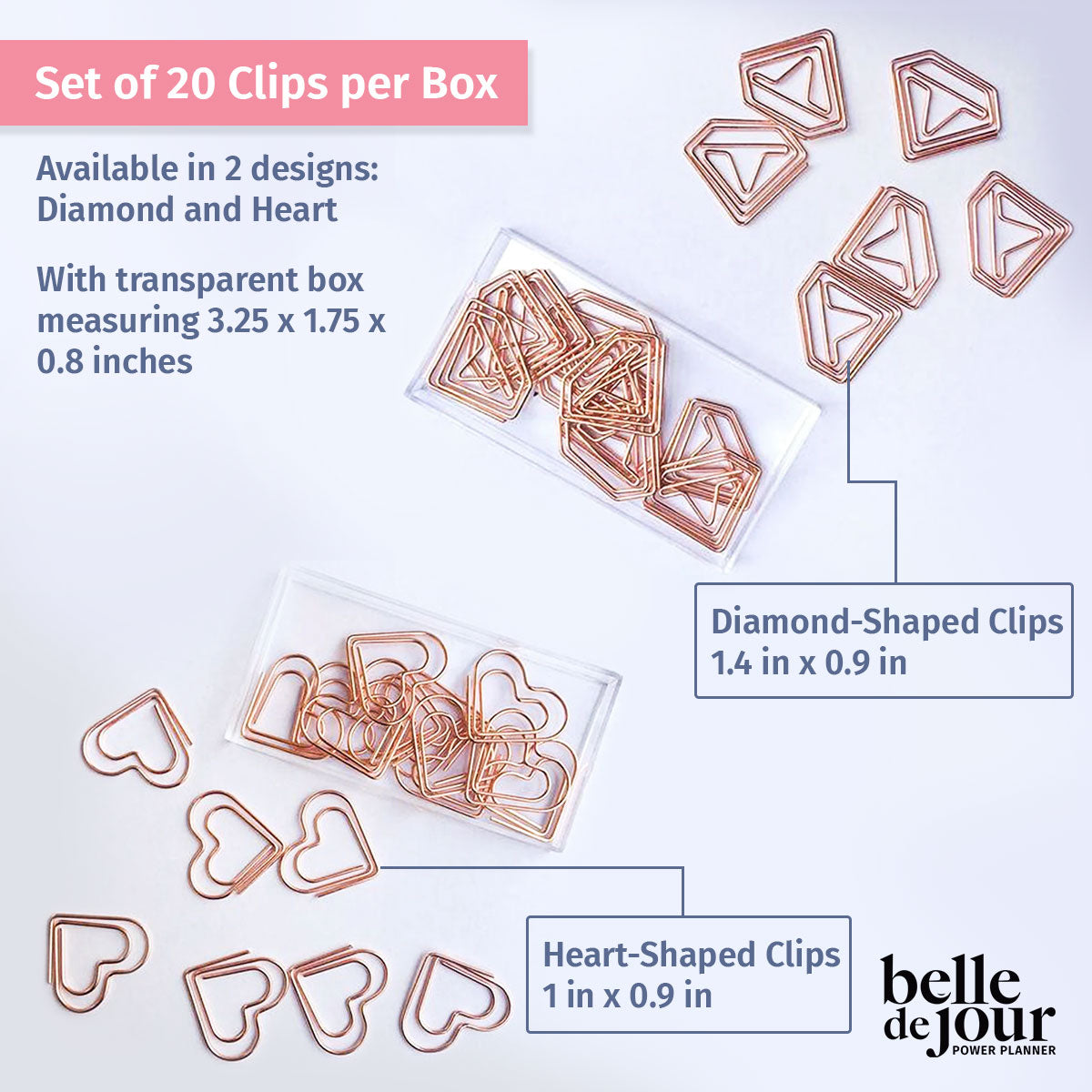 Rose Gold Clips